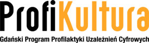 logotyp treści: profikultura gdański program profilaktyki uzależnień cyfrowych